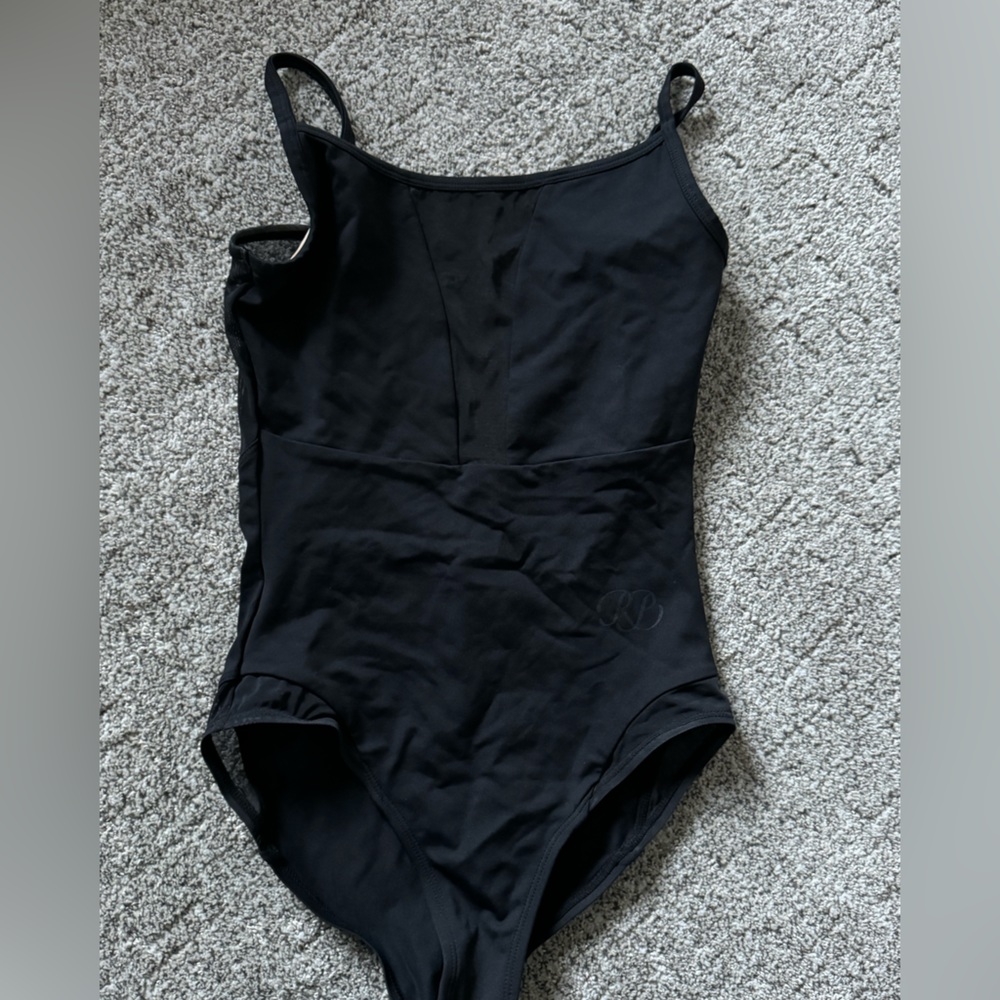 Russian Pointe black ballet mesh leotard size XS NEW